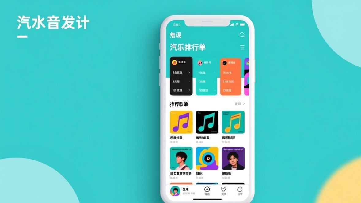 汽水音乐发现页推荐和排行榜