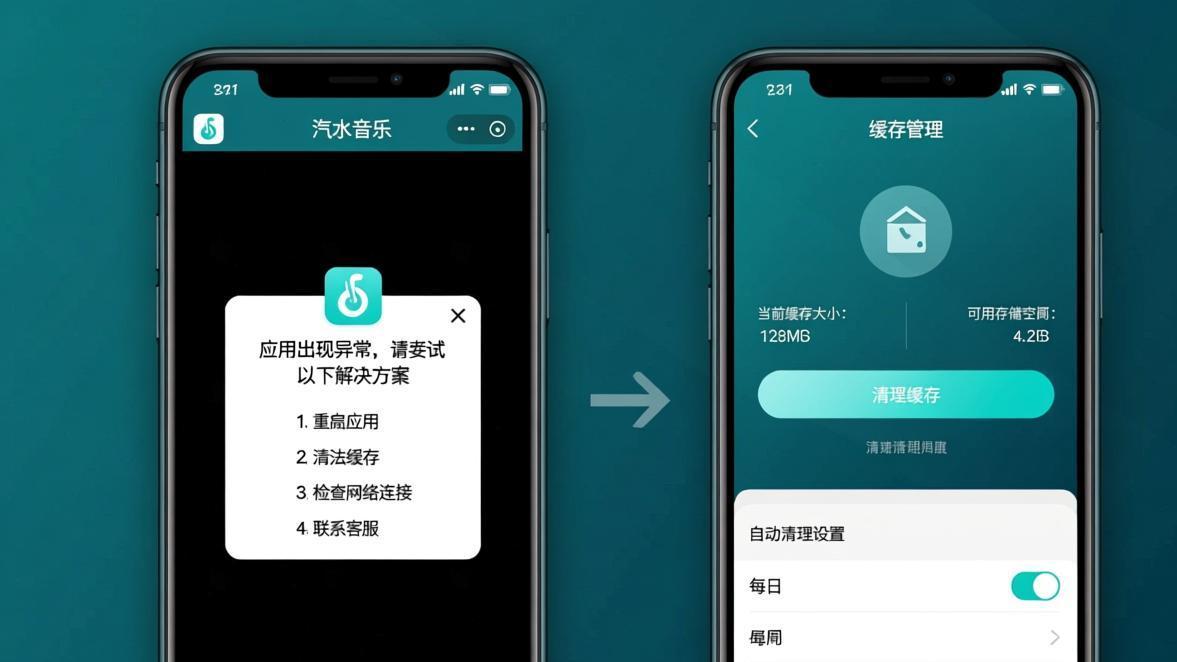 汽水音乐闪退黑屏卡顿问题示意图
