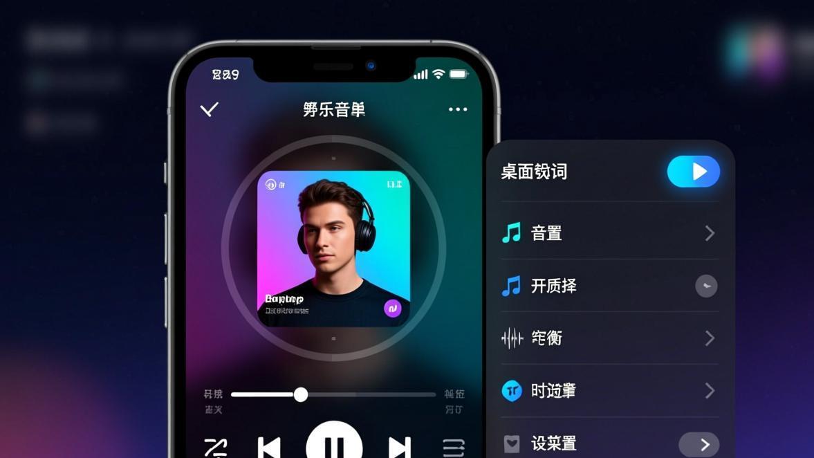 汽水音乐桌面歌词设置