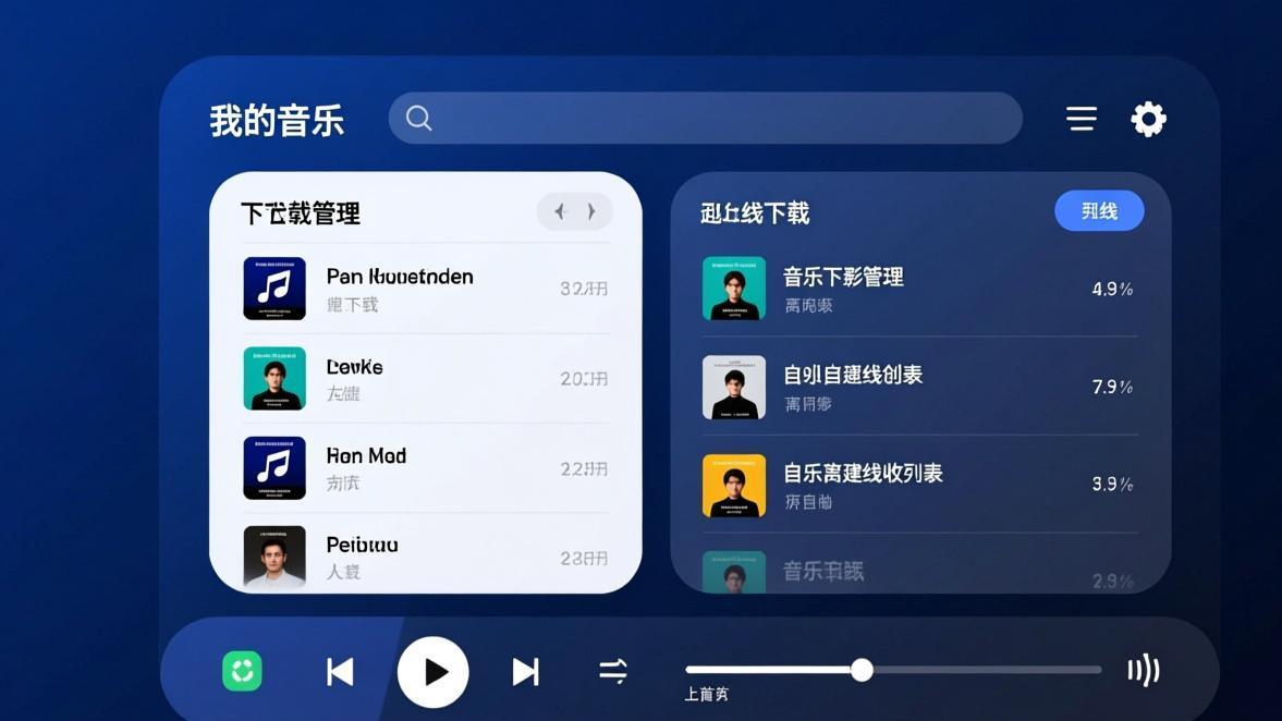 汽水音乐下载管理和存储清理操作界面
