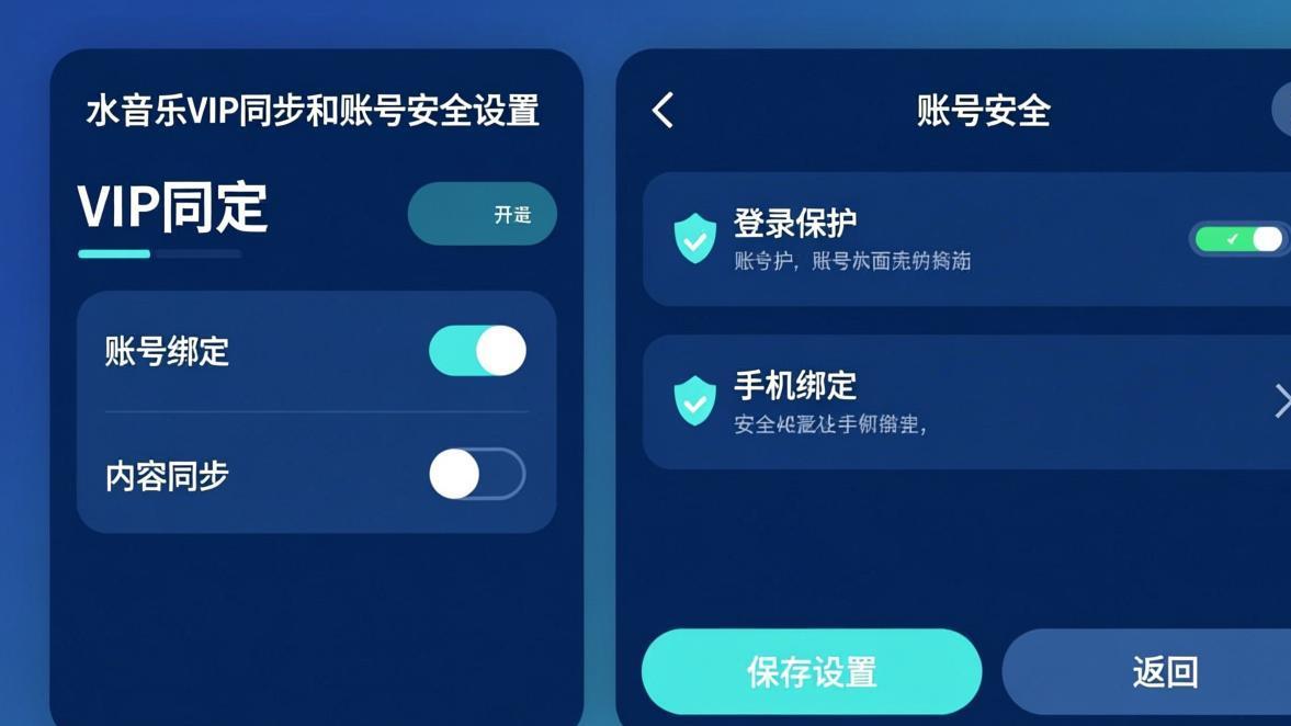 汽水音乐账号设置和多设备登录管理界面