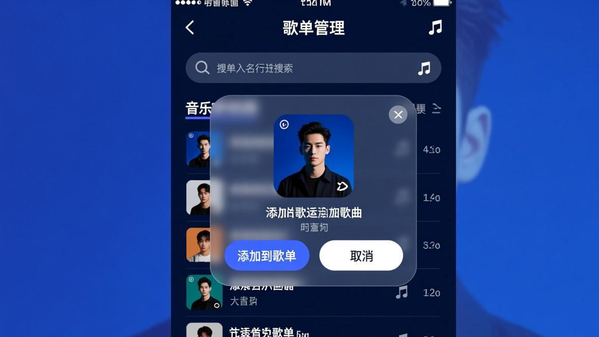 汽水音乐歌单页面管理界面截图