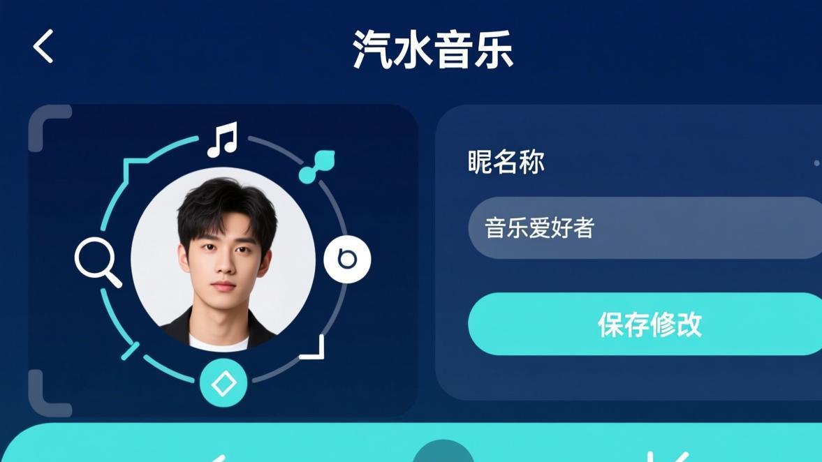 汽水音乐隐私设置和账号安全选项界面