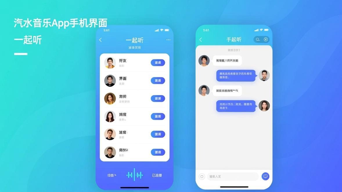 汽水音乐一起听功能界面
